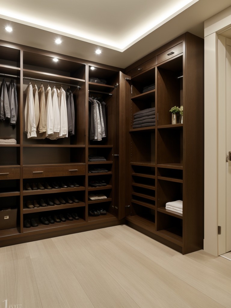 Incorporating a small seating area or vanity within the walk-in wardrobe to add functionality and a touch of luxury.
