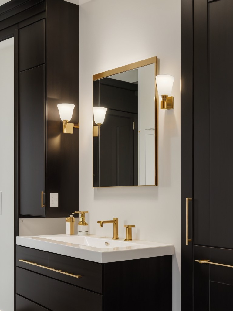 Add a touch of elegance with sleek fixtures and finishes, such as brushed gold or matte black hardware.