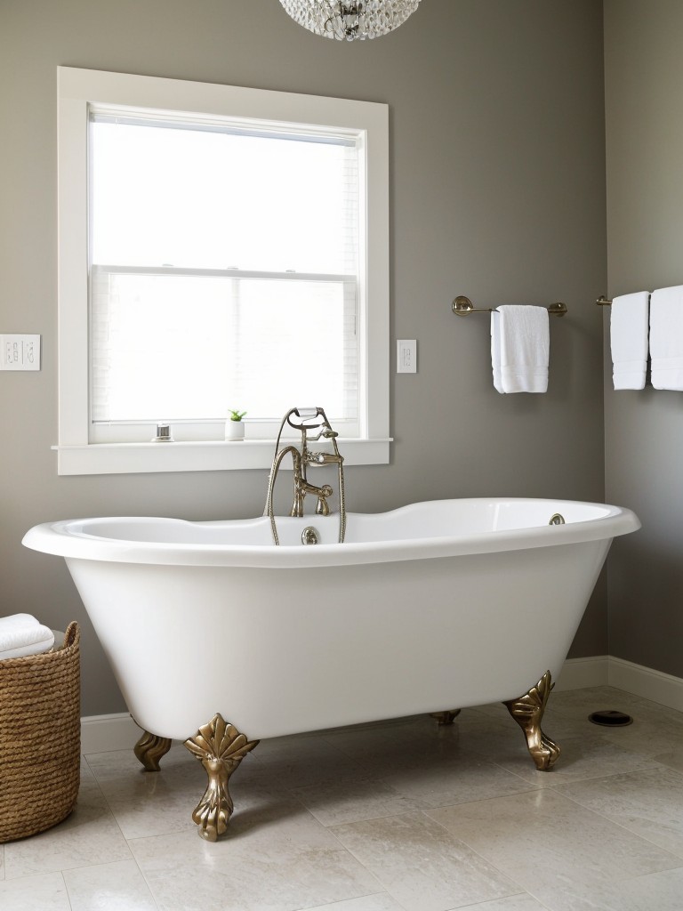 Consider adding a statement piece, like a freestanding clawfoot tub or a modern