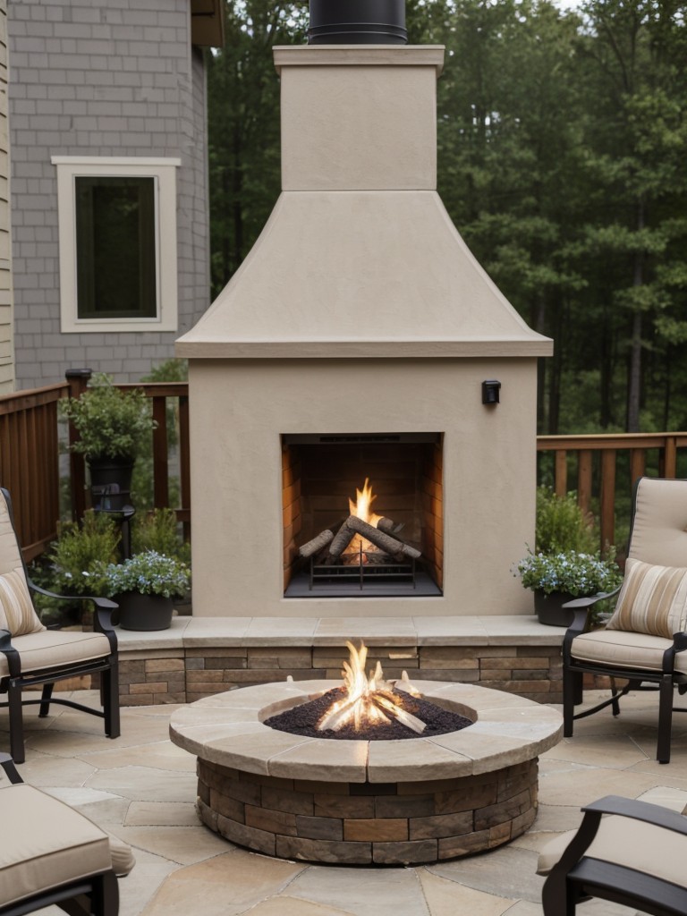 Consider adding a small fire pit or outdoor heater to enjoy the patio year-round.