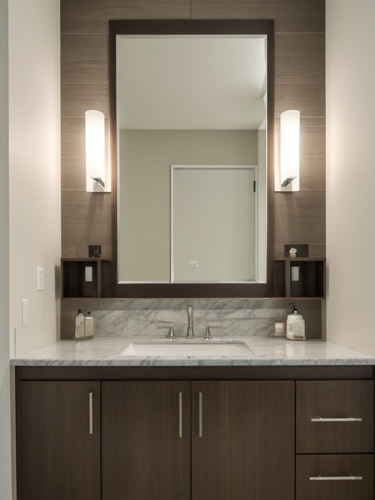 Consider incorporating a small vanity area or a full-length mirror to enhance functionality.