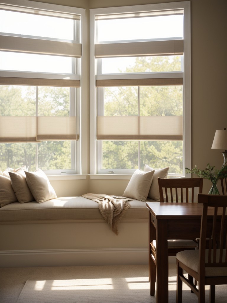 Make use of natural light by choosing window treatments that allow sunlight to filter through.