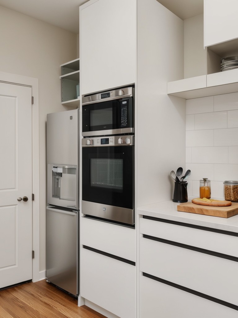 Opt for compact and space-saving appliances to maximize functionality in your rental kitchen.