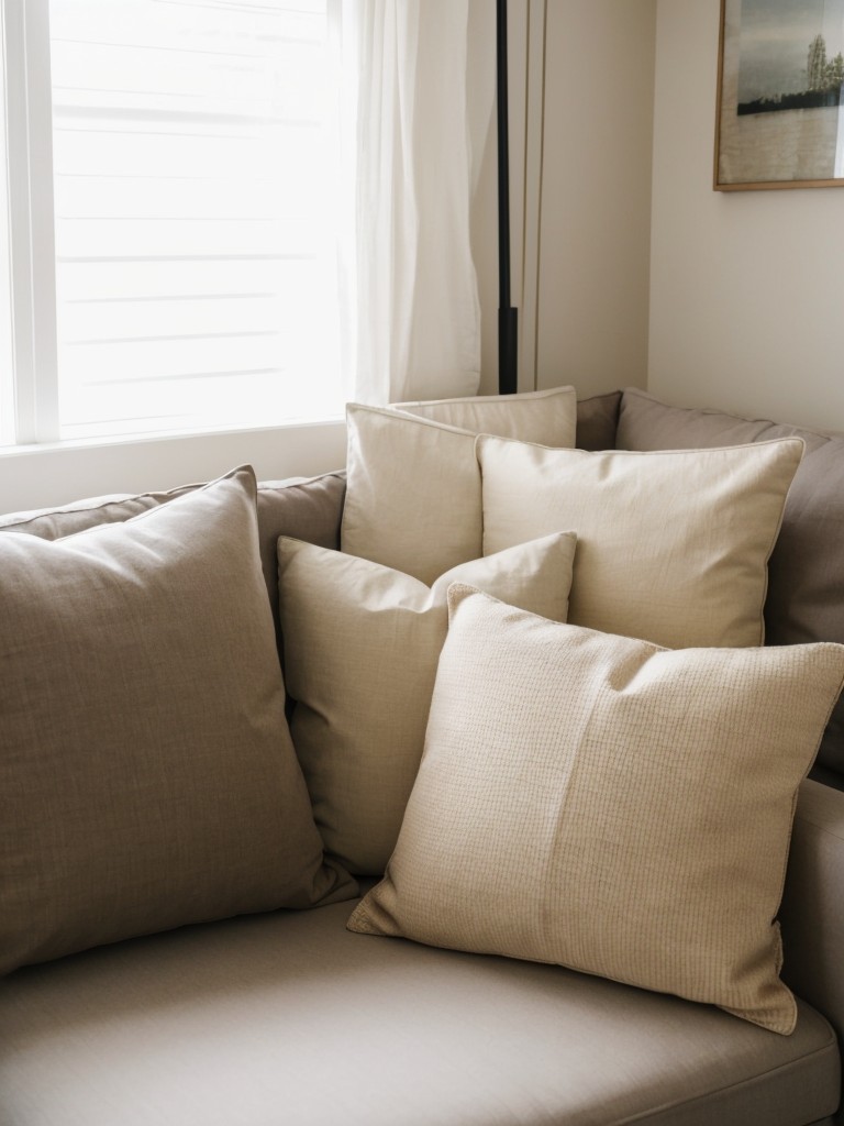 Set up a cozy seating area with comfortable cushions and throw pillows to create privacy.