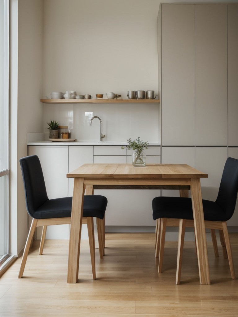 Space-saving dining table designs perfect for small apartments.