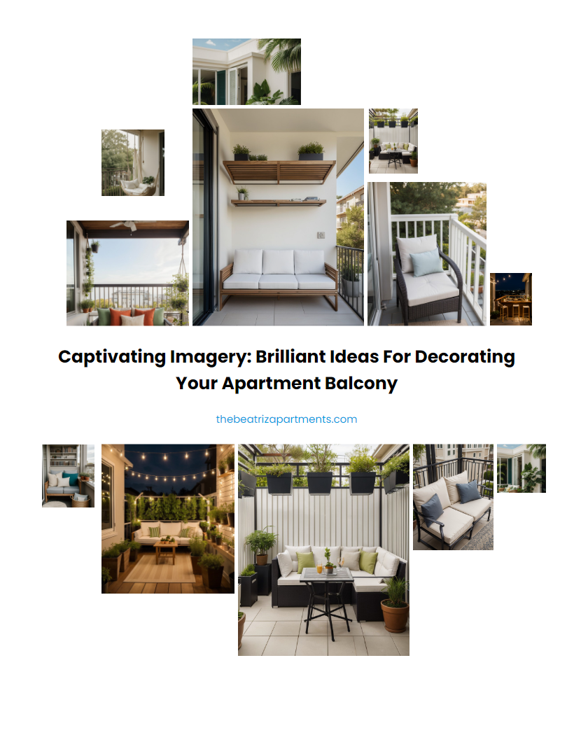 Captivating Imagery: Brilliant Ideas for Decorating Your Apartment Balcony