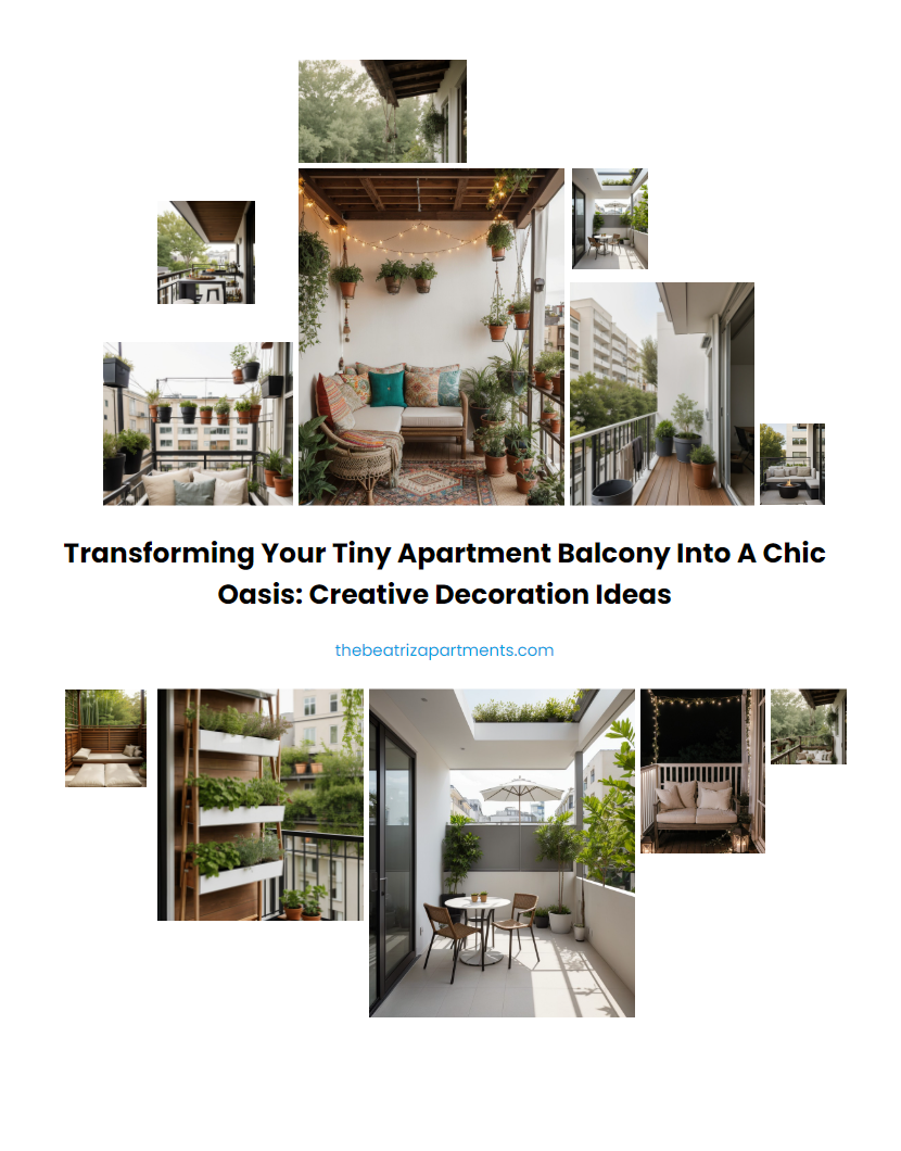 Transforming Your Tiny Apartment Balcony into a Chic Oasis: Creative Decoration Ideas