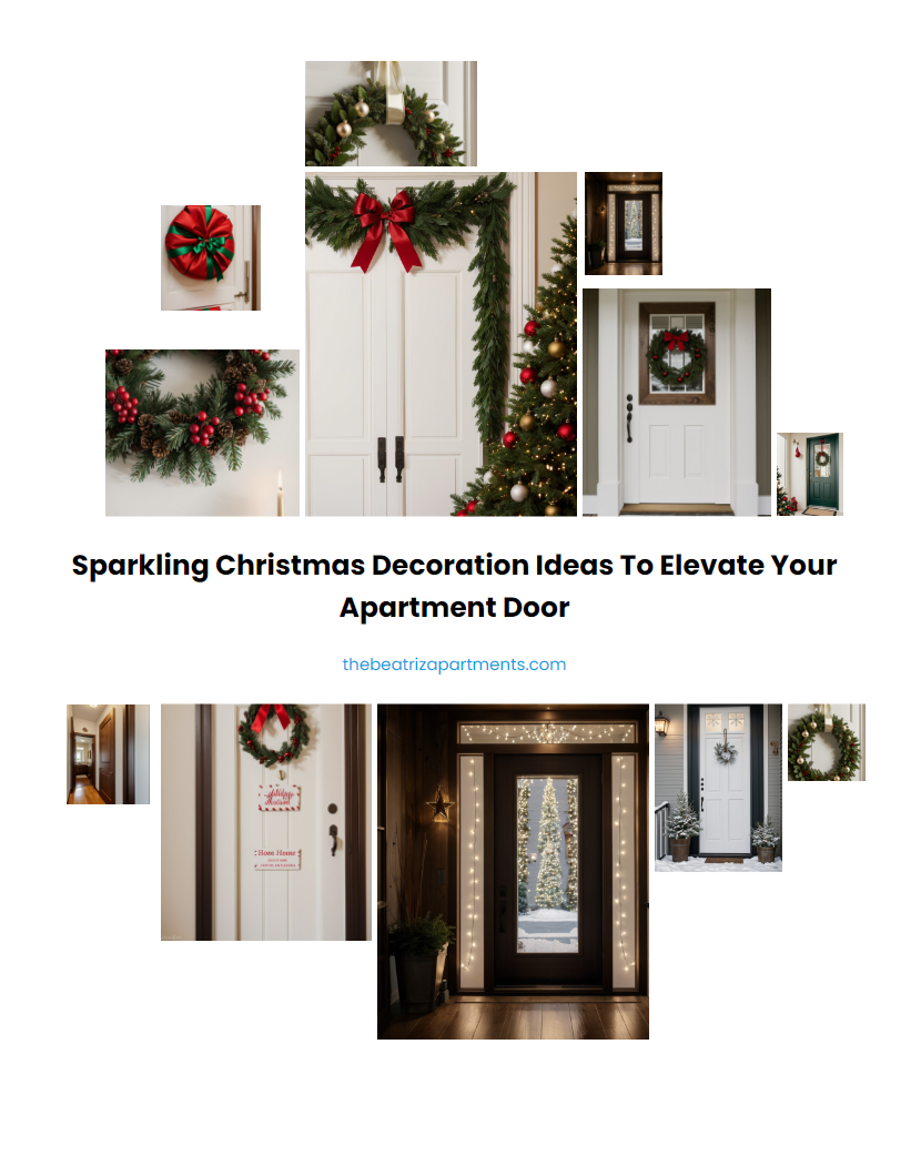 Sparkling Christmas Decoration Ideas to Elevate Your Apartment Door