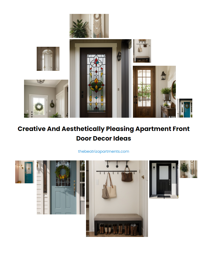 Creative and Aesthetically Pleasing Apartment Front Door Decor Ideas