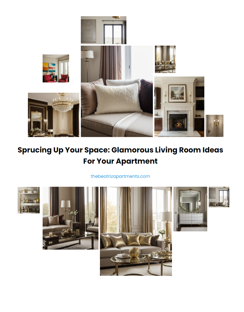 Sprucing Up Your Space: Glamorous Living Room Ideas for Your Apartment