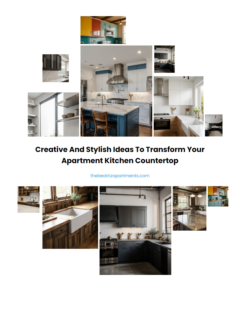 Creative and Stylish Ideas to Transform Your Apartment Kitchen Countertop