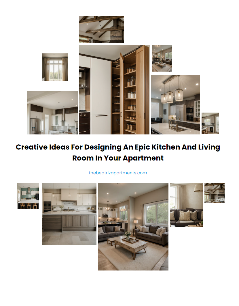 Creative Ideas for Designing an Epic Kitchen and Living Room in Your Apartment