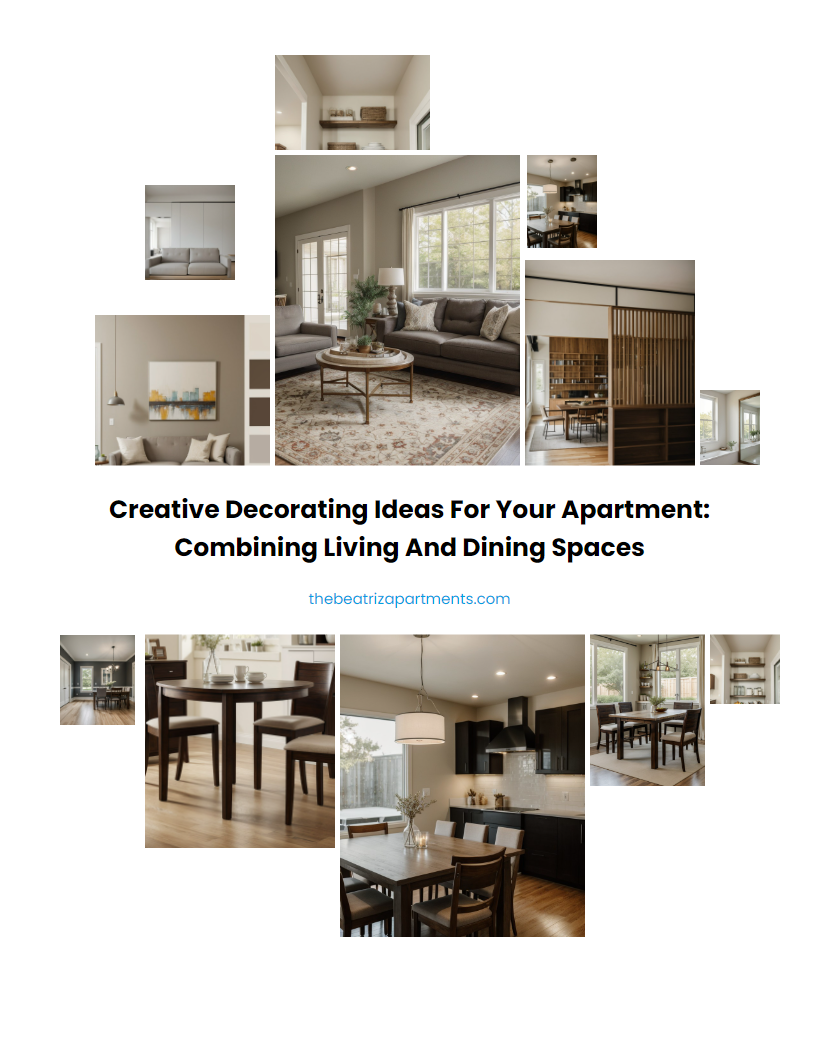 Creative Decorating Ideas For Your Apartment: Combining Living and Dining Spaces