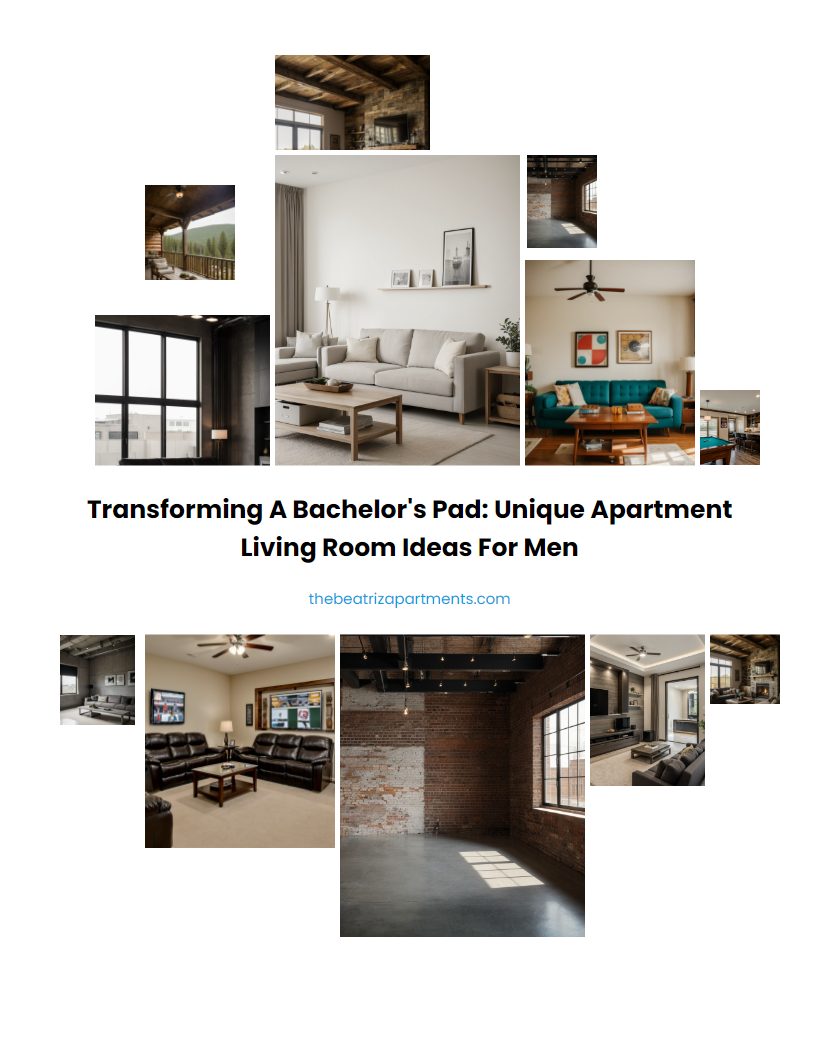 Transforming a Bachelor's Pad: Unique Apartment Living Room Ideas for Men