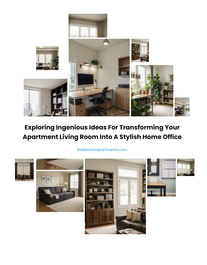 Exploring Ingenious Ideas for Transforming Your Apartment Living Room into a Stylish Home Office