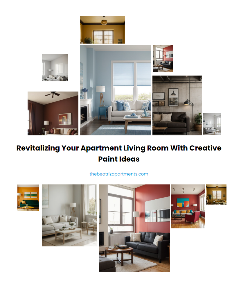 Revitalizing Your Apartment Living Room with Creative Paint Ideas
