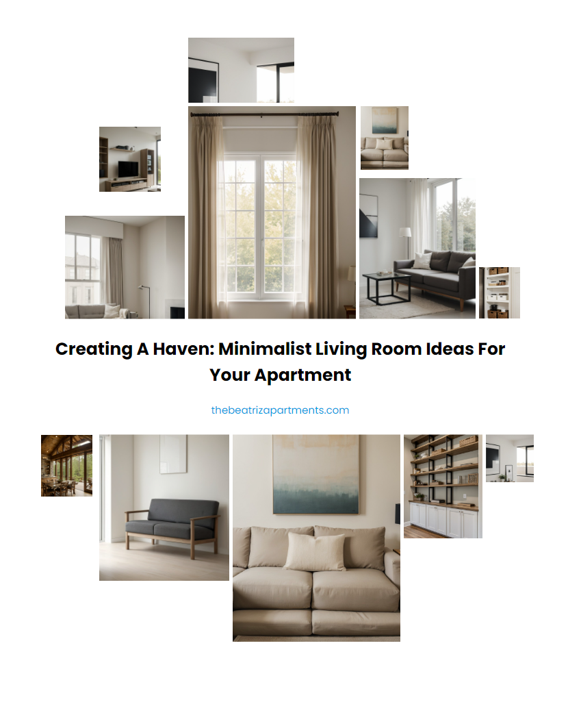 Creating a Haven: Minimalist Living Room Ideas for Your Apartment