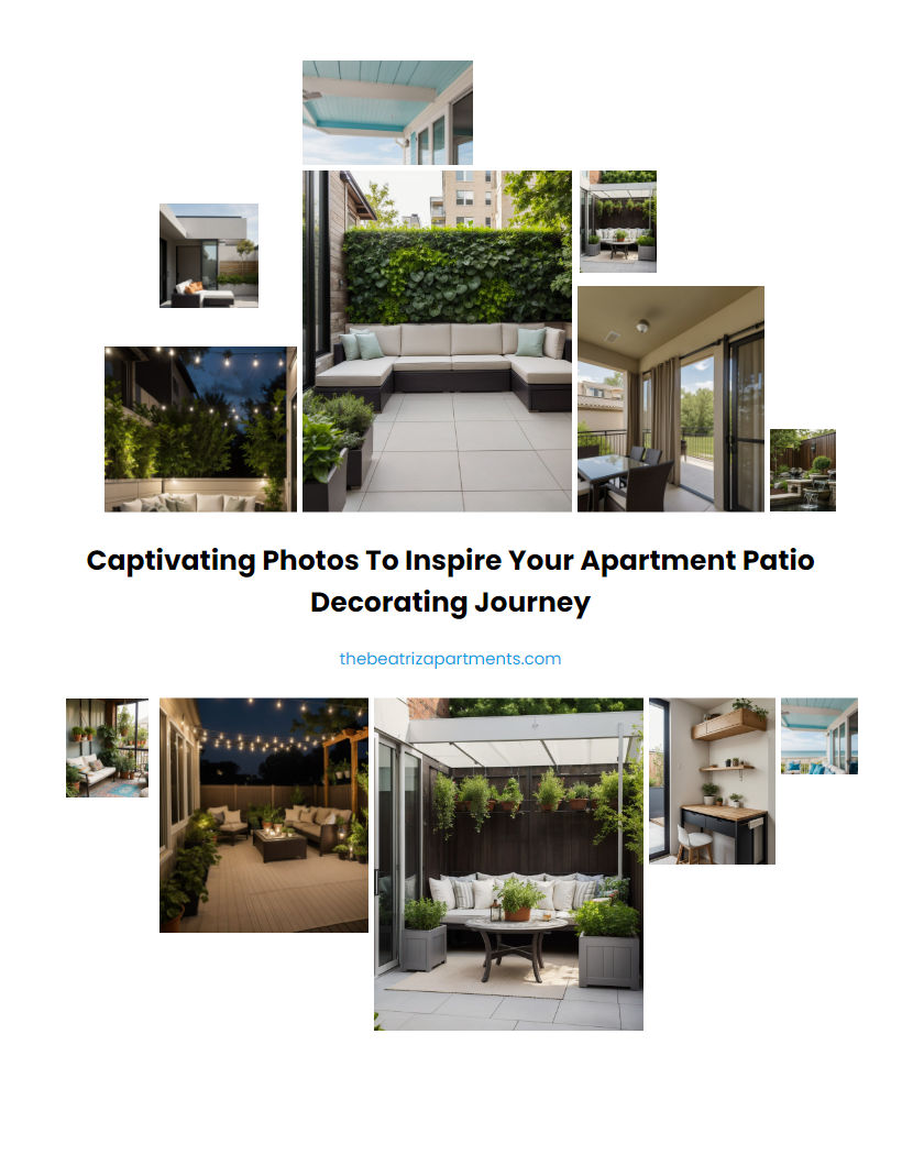 Captivating Photos to Inspire Your Apartment Patio Decorating Journey