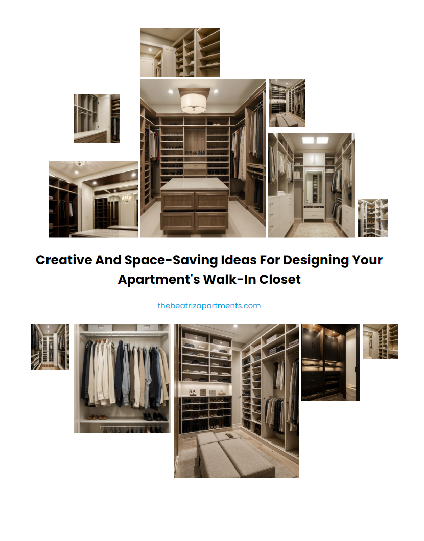 Creative and Space-Saving Ideas for Designing Your Apartment's Walk-In Closet