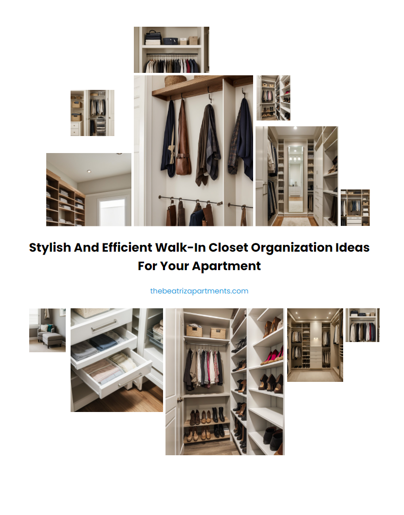 Stylish and Efficient Walk-In Closet Organization Ideas for Your Apartment