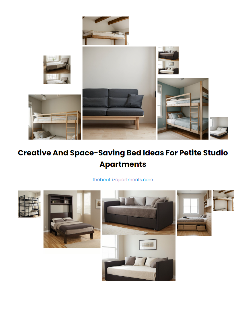 Creative and Space-Saving Bed Ideas for Petite Studio Apartments