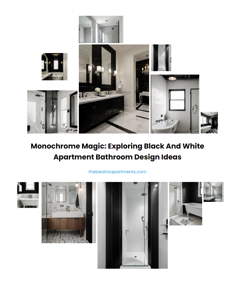 Monochrome Magic: Exploring Black and White Apartment Bathroom Design Ideas