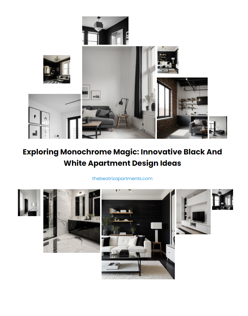 Exploring Monochrome Magic: Innovative Black and White Apartment Design Ideas