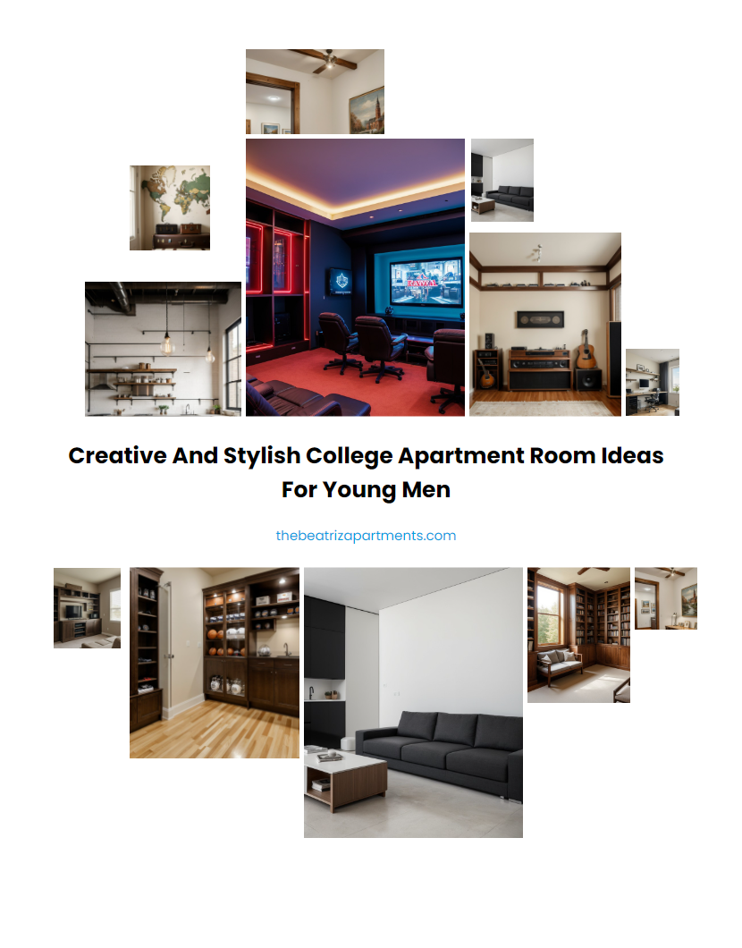 Creative and Stylish College Apartment Room Ideas for Young Men