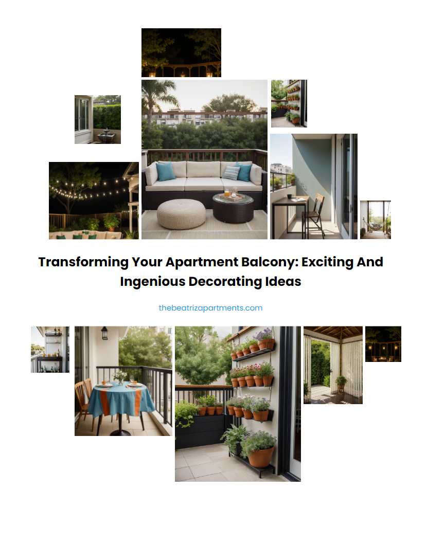 Transforming Your Apartment Balcony: Exciting and Ingenious Decorating Ideas