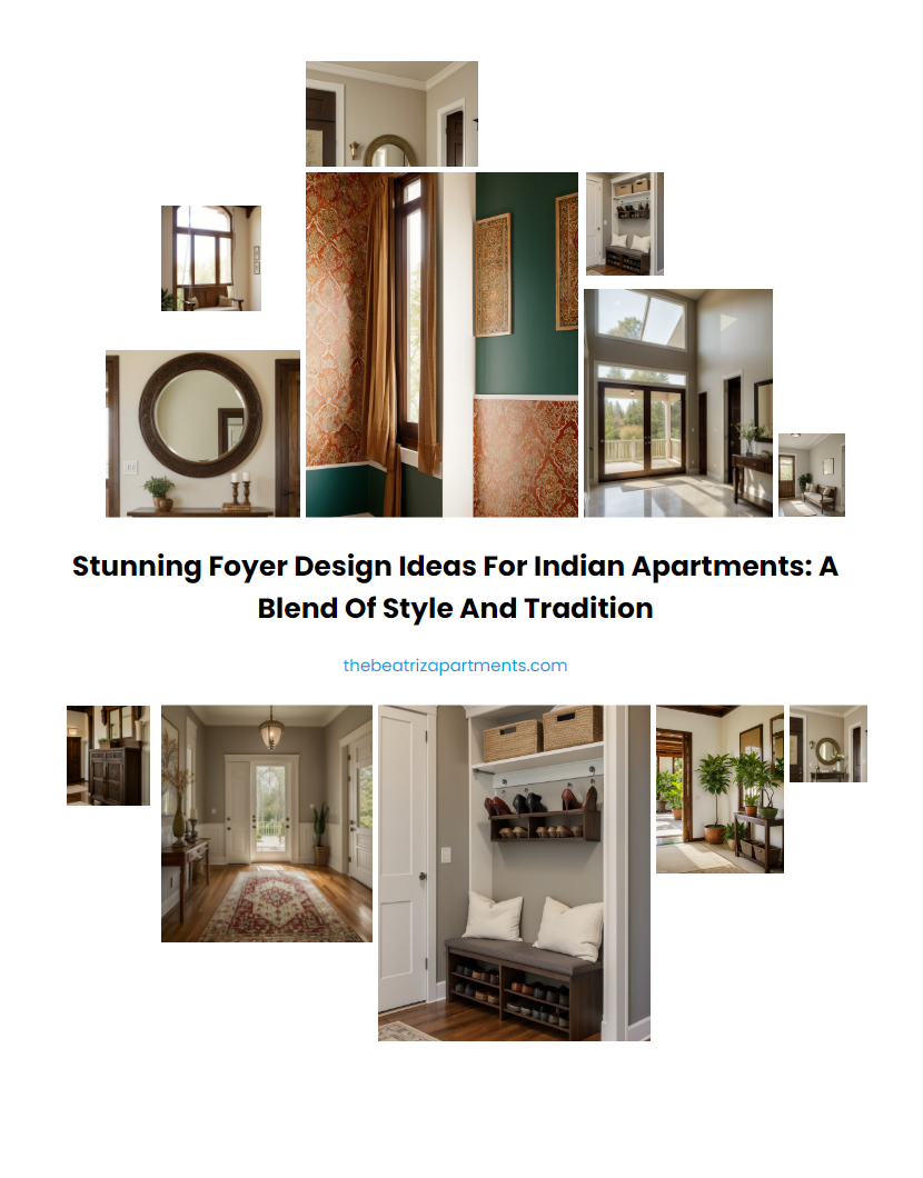 Stunning Foyer Design Ideas for Indian Apartments: A Blend of Style and Tradition