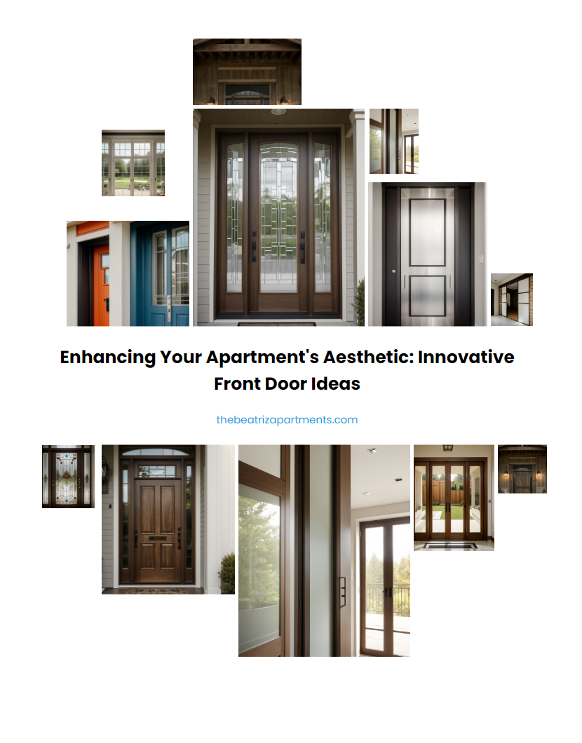 Enhancing Your Apartment's Aesthetic: Innovative Front Door Ideas