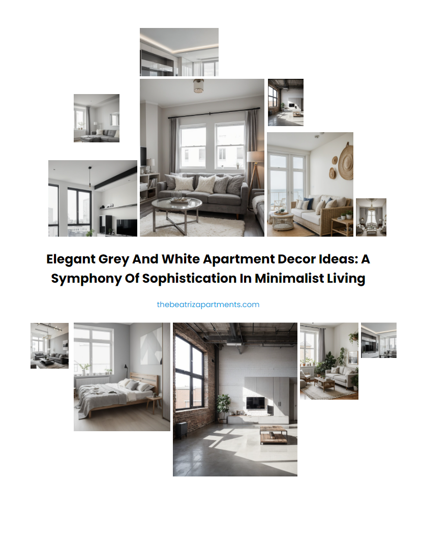 Elegant Grey and White Apartment Decor Ideas: A Symphony of Sophistication in Minimalist Living