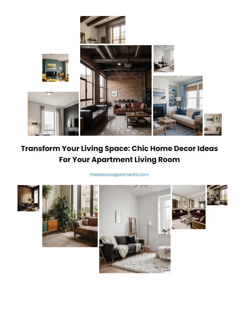 Transform Your Living Space: Chic Home Decor Ideas for Your Apartment Living Room