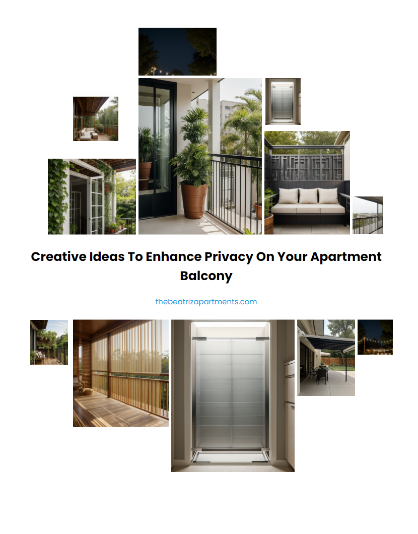 Creative Ideas to Enhance Privacy on Your Apartment Balcony