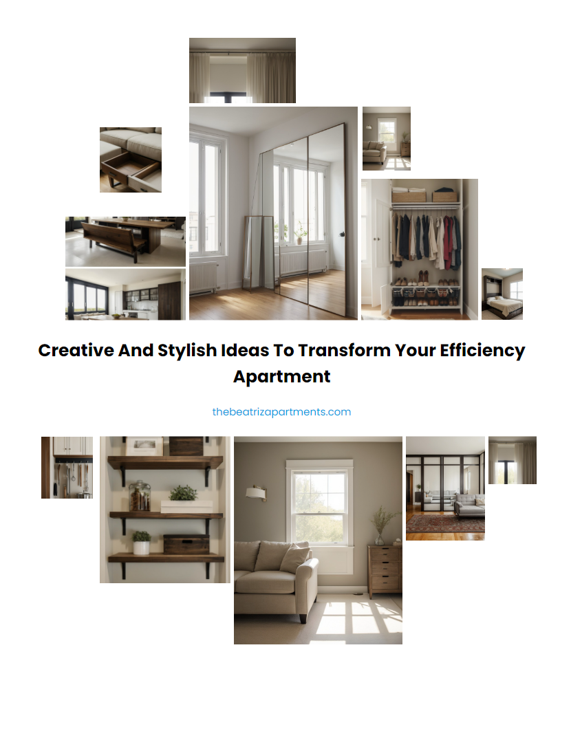 Creative and Stylish Ideas to Transform Your Efficiency Apartment