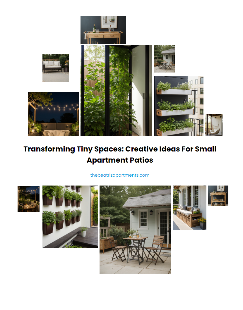 Transforming Tiny Spaces: Creative Ideas for Small Apartment Patios