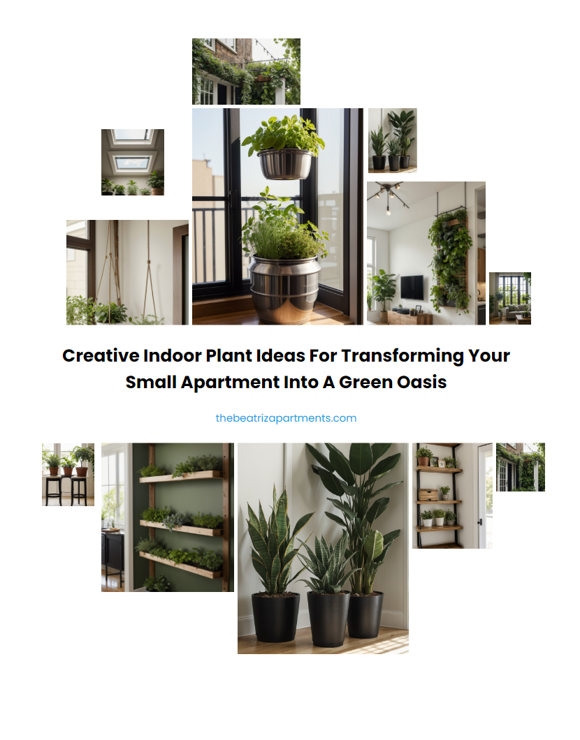 Creative Indoor Plant Ideas for Transforming Your Small Apartment into a Green Oasis