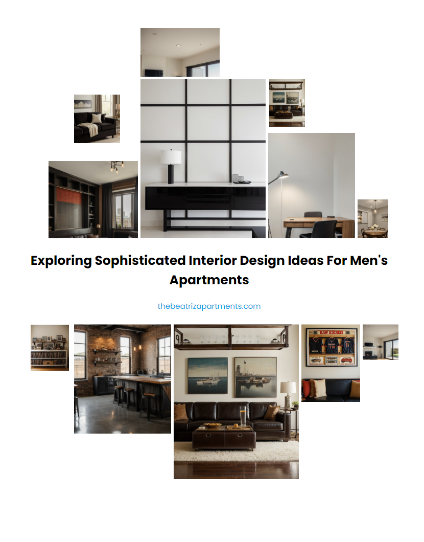 Exploring Sophisticated Interior Design Ideas for Men's Apartments