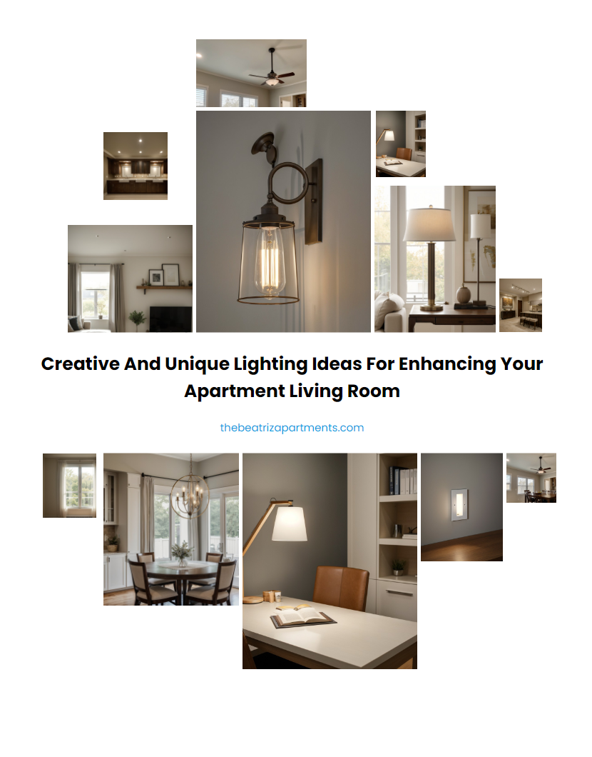 Creative and Unique Lighting Ideas for Enhancing Your Apartment Living Room