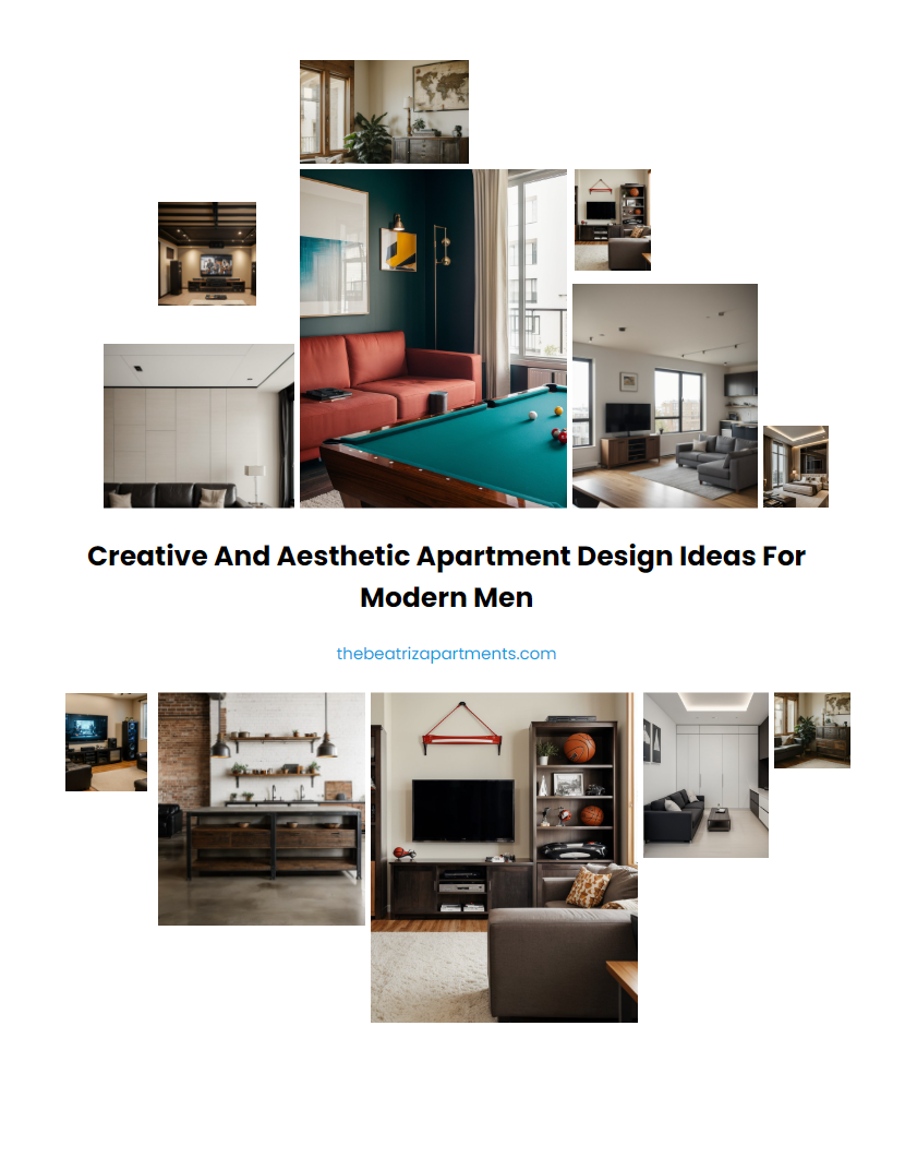 Creative and Aesthetic Apartment Design Ideas for Modern Men