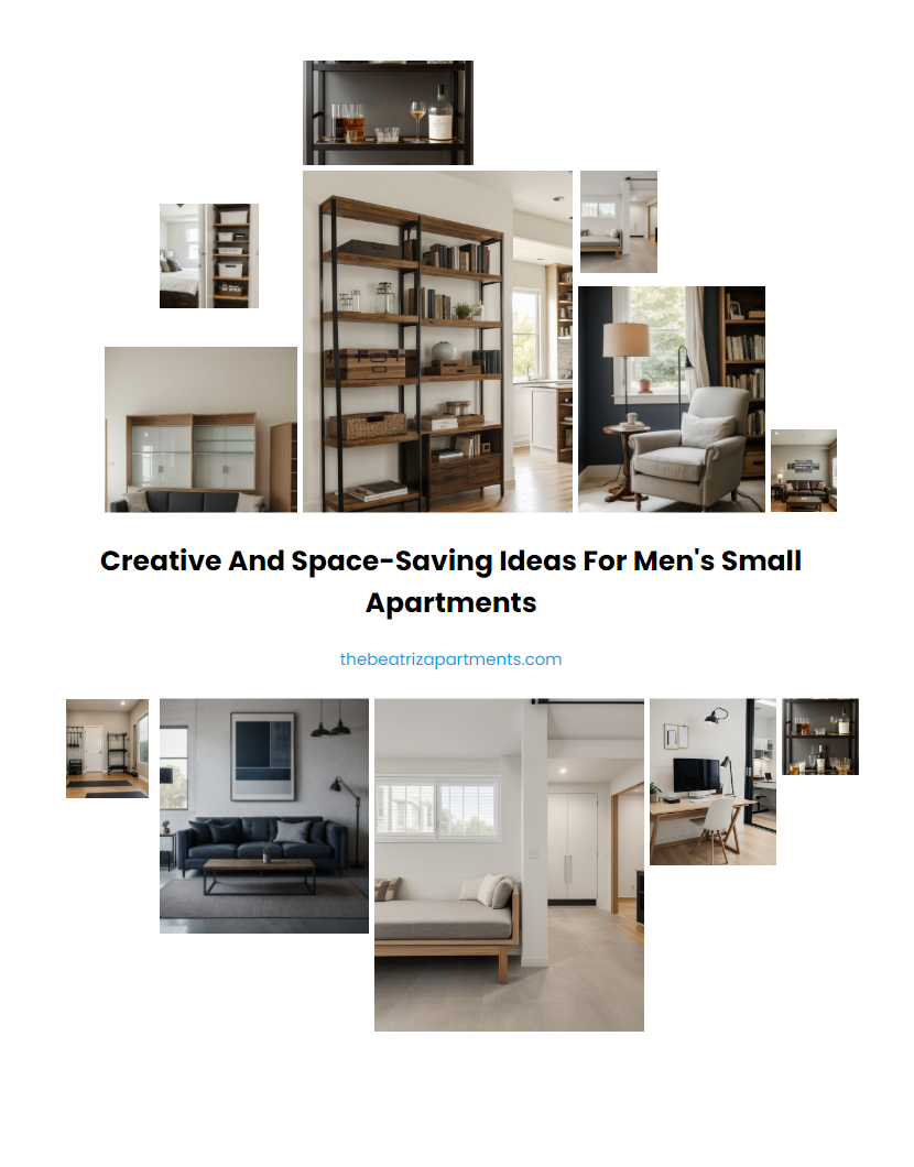 Creative and Space-Saving Ideas for Men's Small Apartments