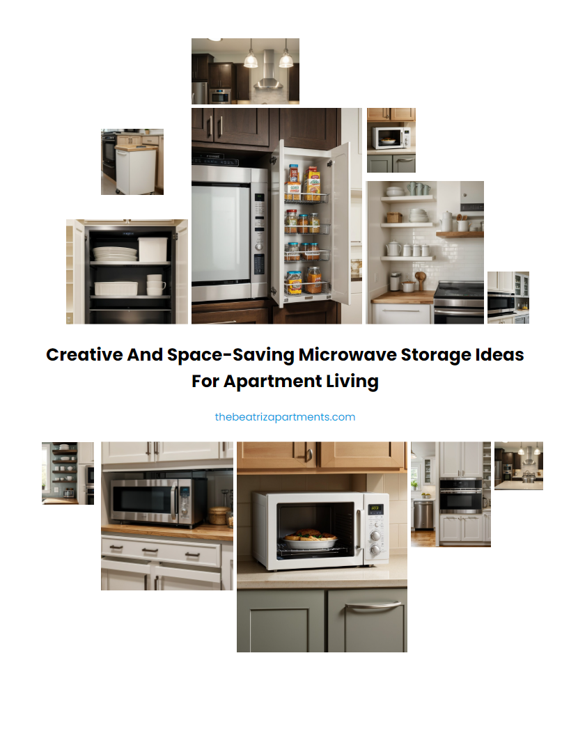 Creative and Space-Saving Microwave Storage Ideas for Apartment Living