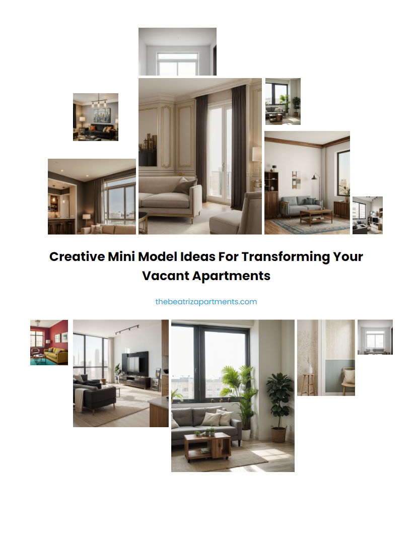 Creative Mini Model Ideas for Transforming Your Vacant Apartments