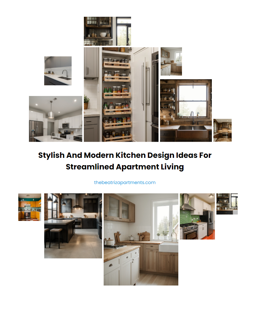 Stylish and Modern Kitchen Design Ideas for Streamlined Apartment Living