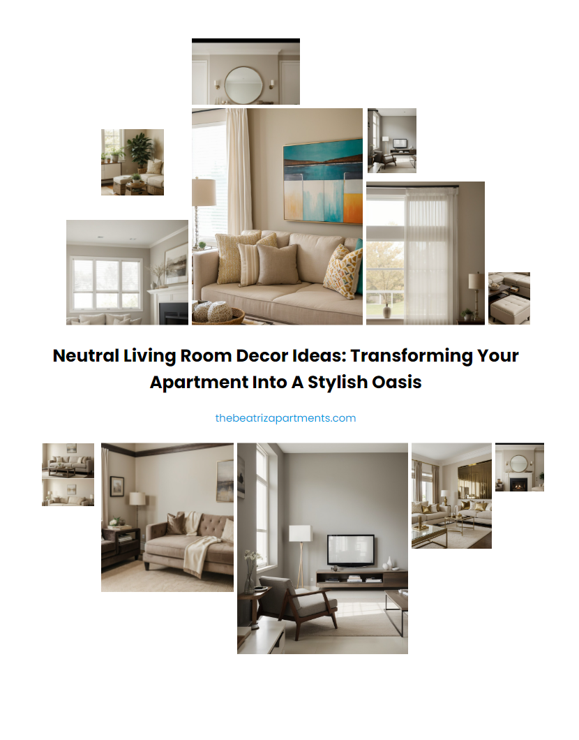 Neutral Living Room Decor Ideas: Transforming Your Apartment into a Stylish Oasis