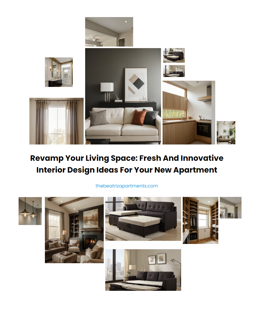 Revamp Your Living Space: Fresh and Innovative Interior Design Ideas for Your New Apartment