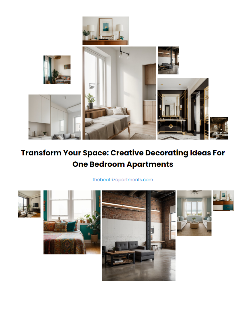 Transform Your Space: Creative Decorating Ideas for One Bedroom Apartments