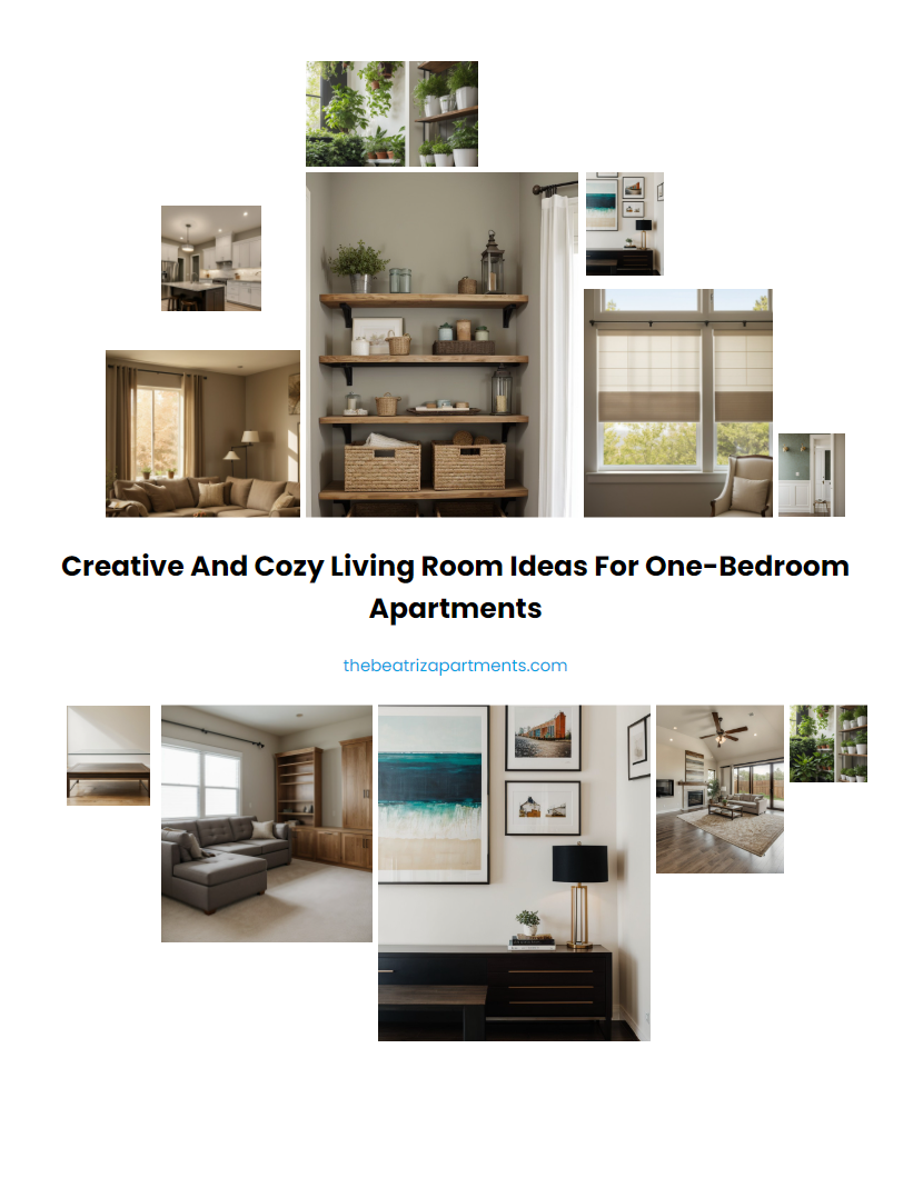 Creative and Cozy Living Room Ideas for One-Bedroom Apartments