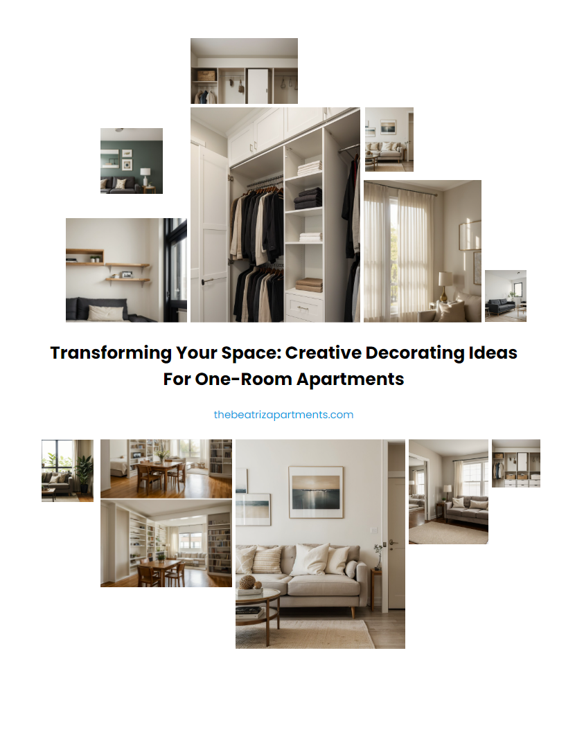Transforming Your Space: Creative Decorating Ideas for One-Room Apartments