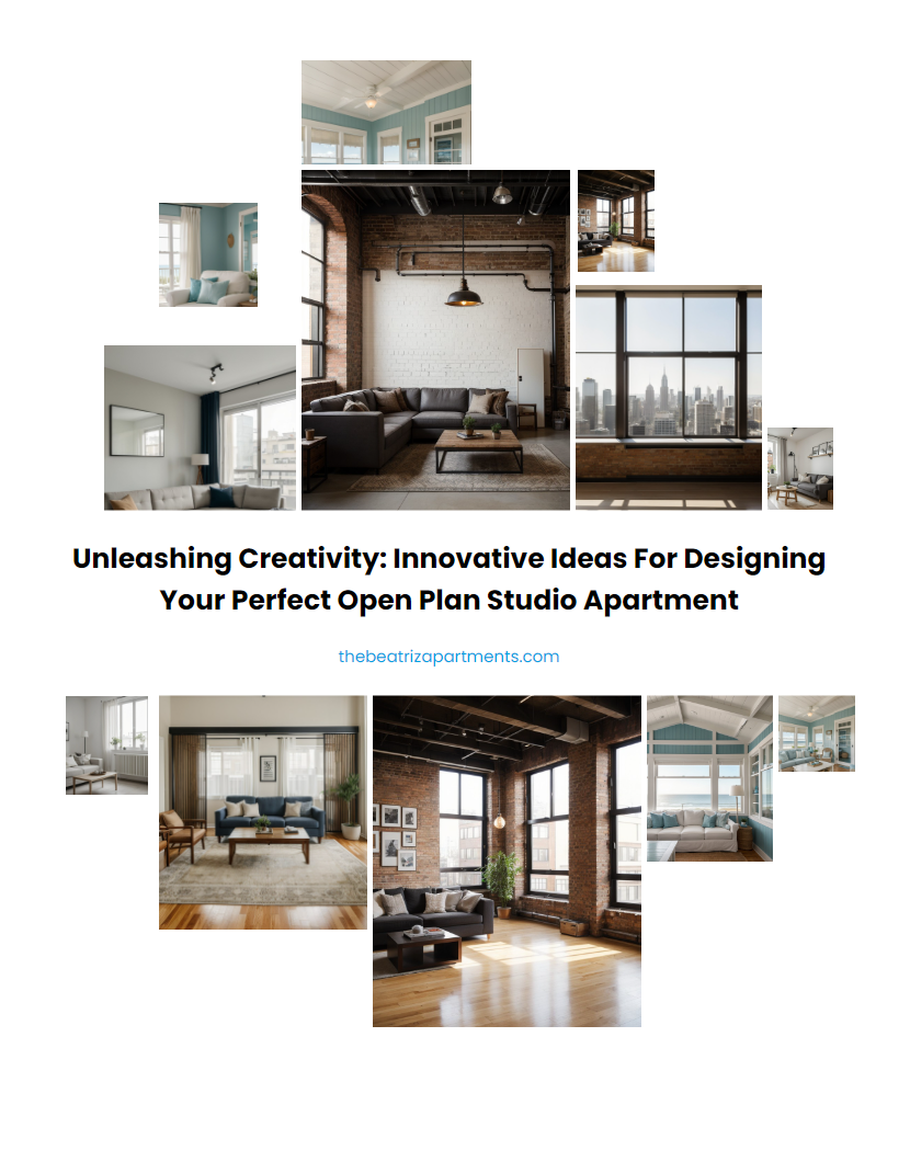 Unleashing Creativity: Innovative Ideas for Designing Your Perfect Open Plan Studio Apartment